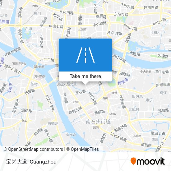 宝岗大道 map