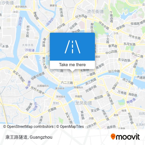 康王路隧道 map