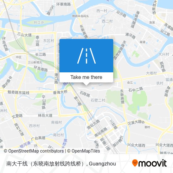 南大干线（东晓南放射线跨线桥） map