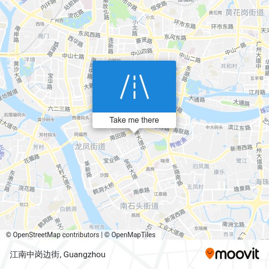 江南中岗边街 map