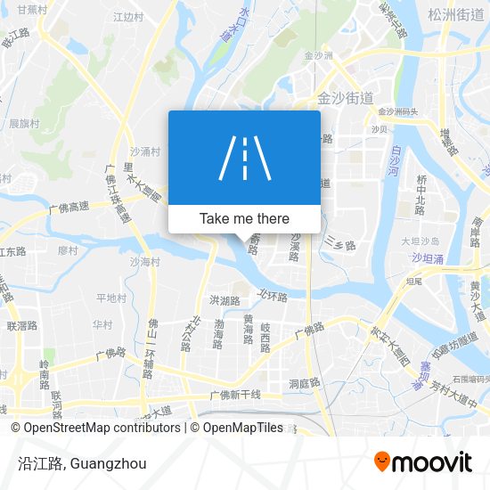 沿江路 map