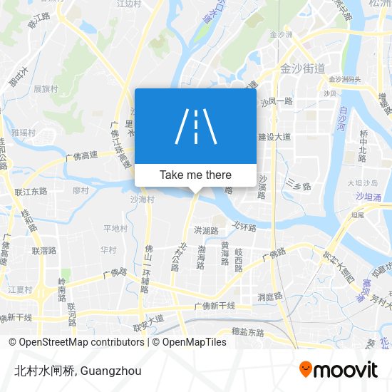 北村水闸桥 map