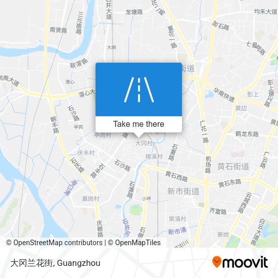 大冈兰花街 map