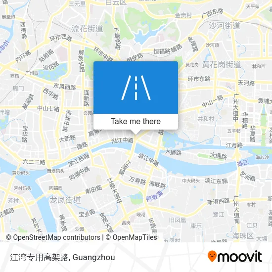 江湾专用高架路 map