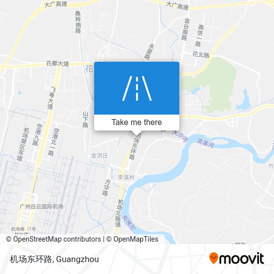 机场东环路 map