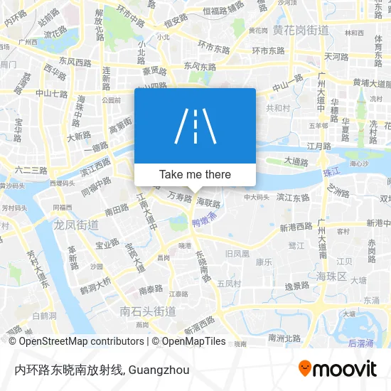 内环路东晓南放射线 map