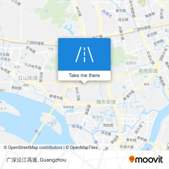 广深沿江高速 map