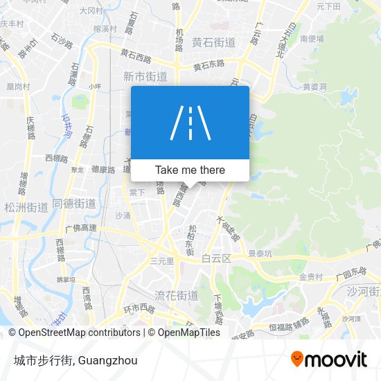 城市步行街 map