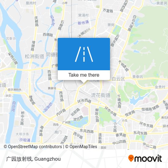 广园放射线 map