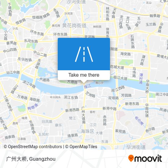 广州大桥 map