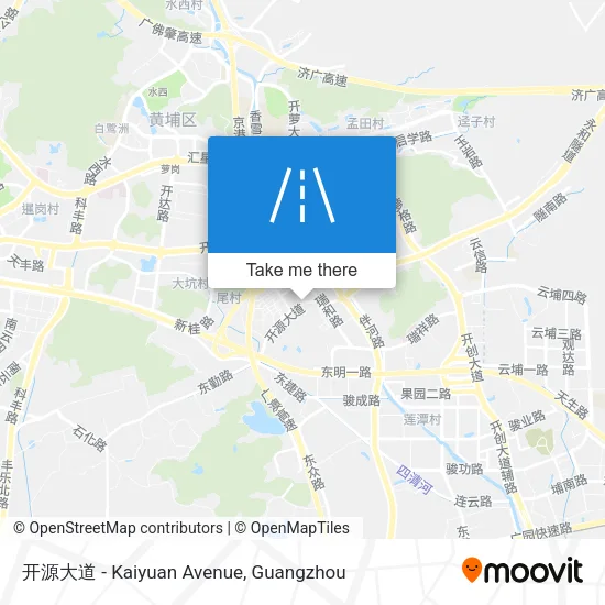 开源大道 - Kaiyuan Avenue map