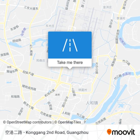 空港二路 - Konggang 2nd Road map