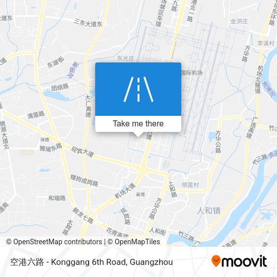 空港六路 - Konggang 6th Road map