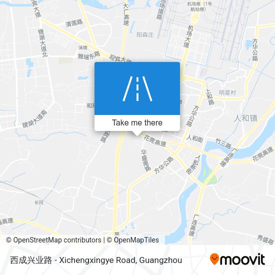 西成兴业路 - Xichengxingye Road map