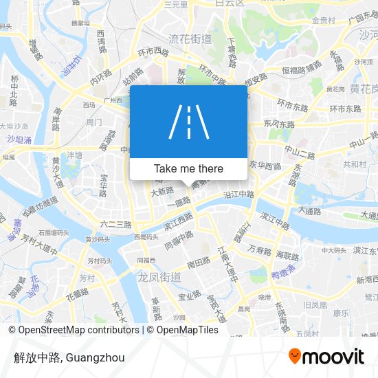 解放中路 map