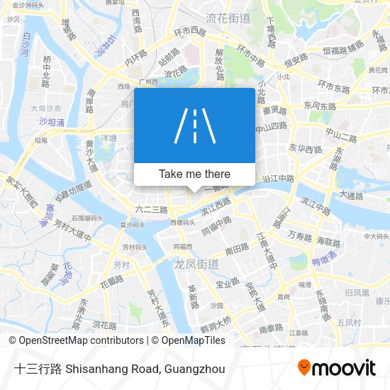 十三行路 Shisanhang Road map