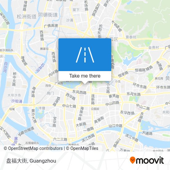 盘福大街 map