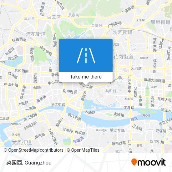 菜园西 map