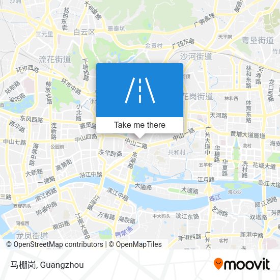 马棚岗 map