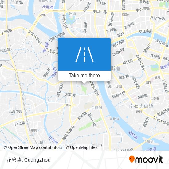 花湾路 map