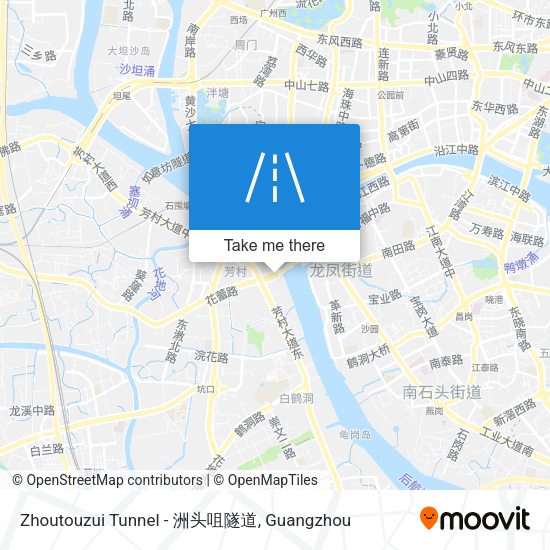 Zhoutouzui Tunnel - 洲头咀隧道 map