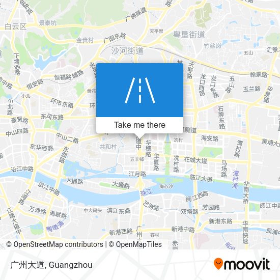 广州大道 map