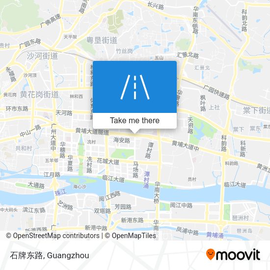 石牌东路 map