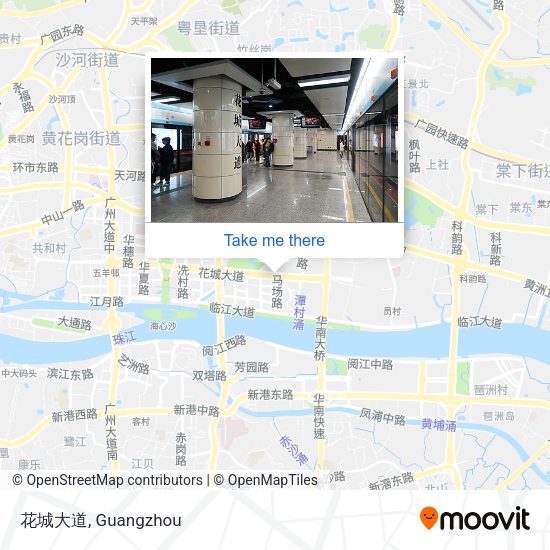 花城大道 map