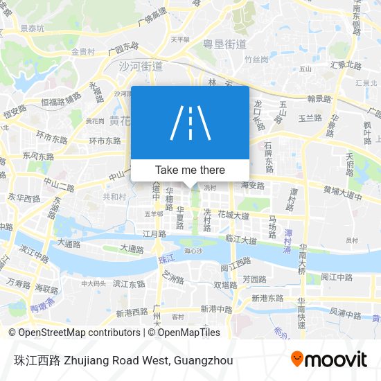 珠江西路 Zhujiang Road West map