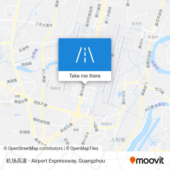 机场高速 - Airport Expressway map