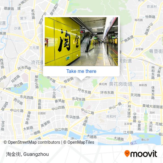 淘金街 map