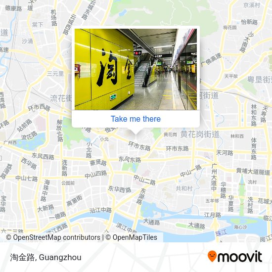 淘金路 map