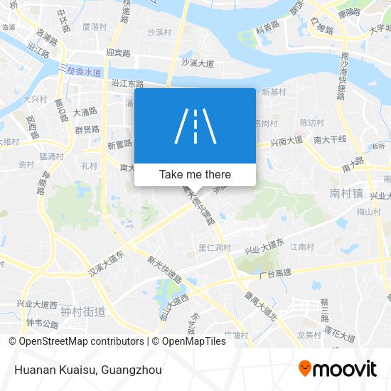 Huanan Kuaisu map