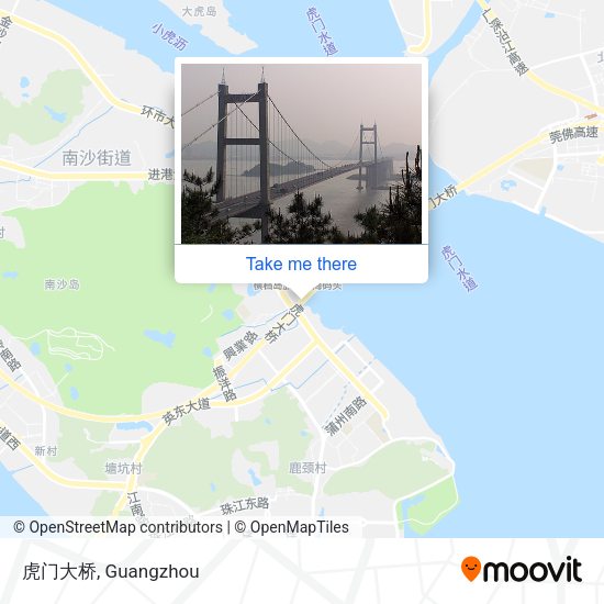 虎门大桥 map
