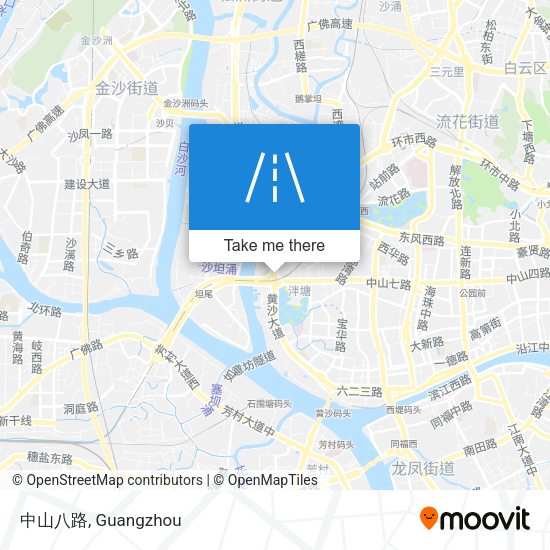 中山八路 map