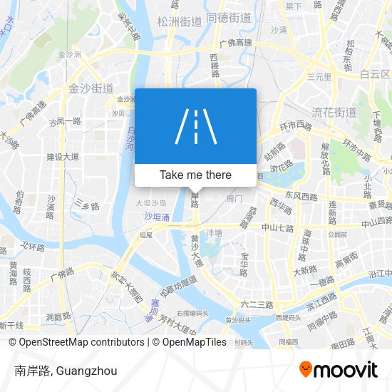 南岸路 map
