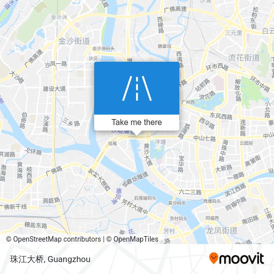 珠江大桥 map