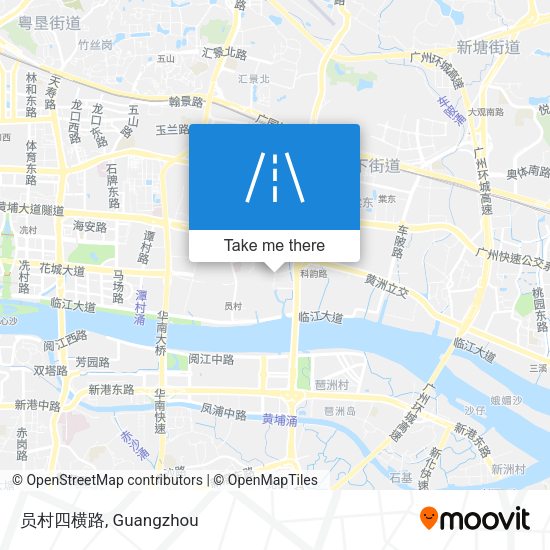 员村四横路 map