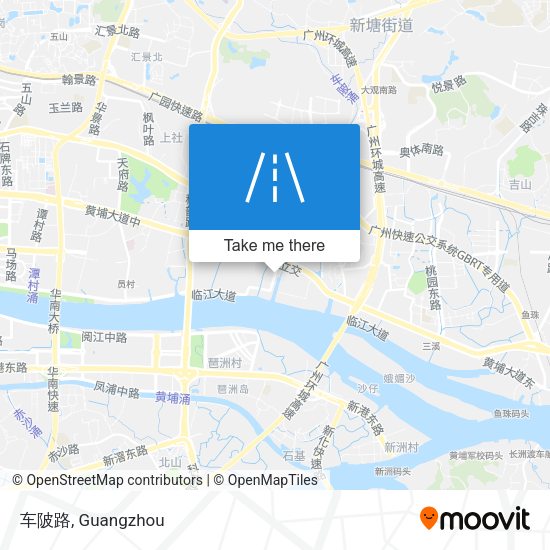 车陂路 map