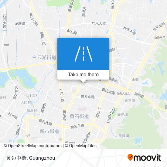 黄边中街 map