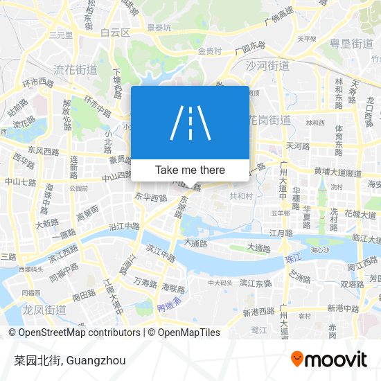 菜园北街 map