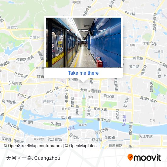 天河南一路 map