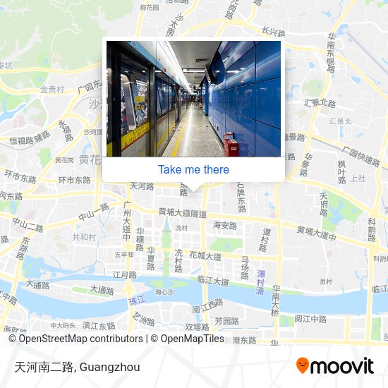 天河南二路 map