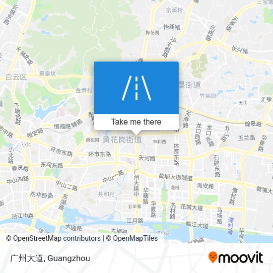广州大道 map