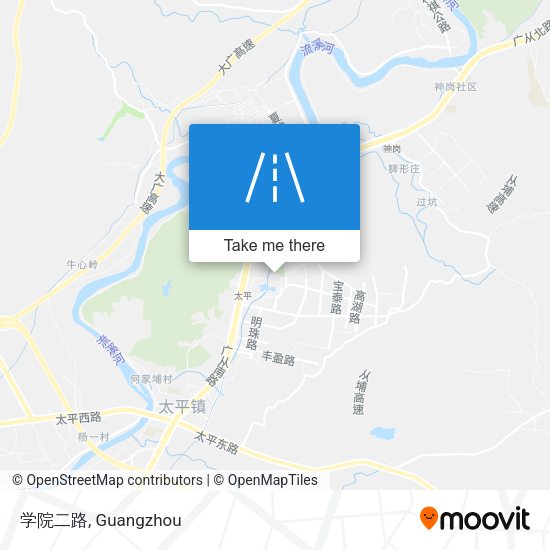 学院二路 map