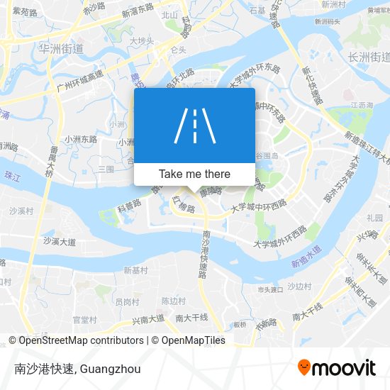 南沙港快速 map