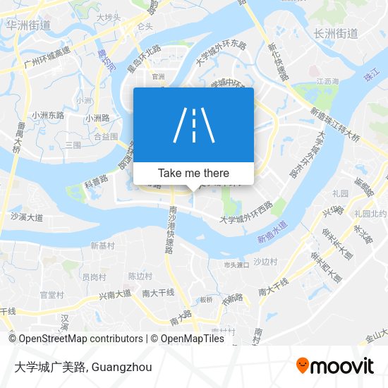 大学城广美路 map
