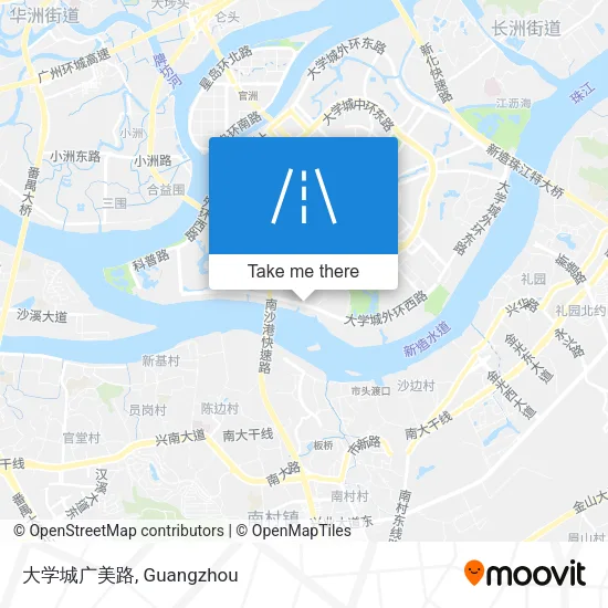 大学城广美路 map