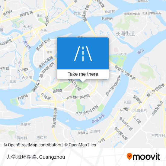 大学城环湖路 map