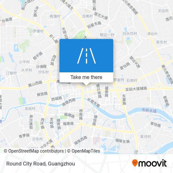 Round City Road map